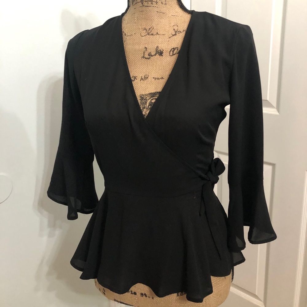 Candie’s - Chiffon Tie Wrap Blouse